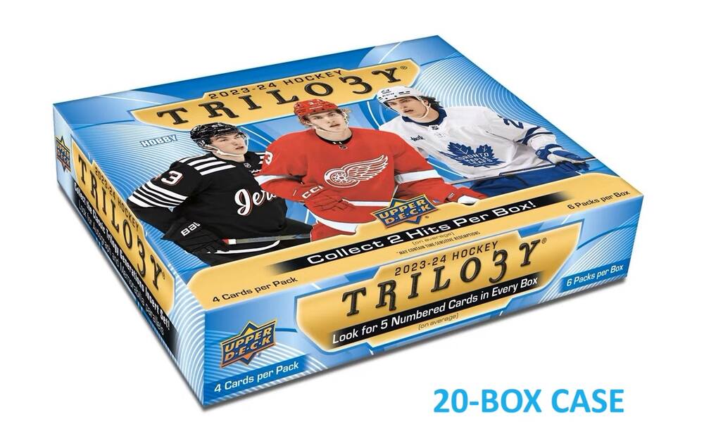 2023-24 Upper Deck Trilogy Hockey Hobby 20-Box CASE